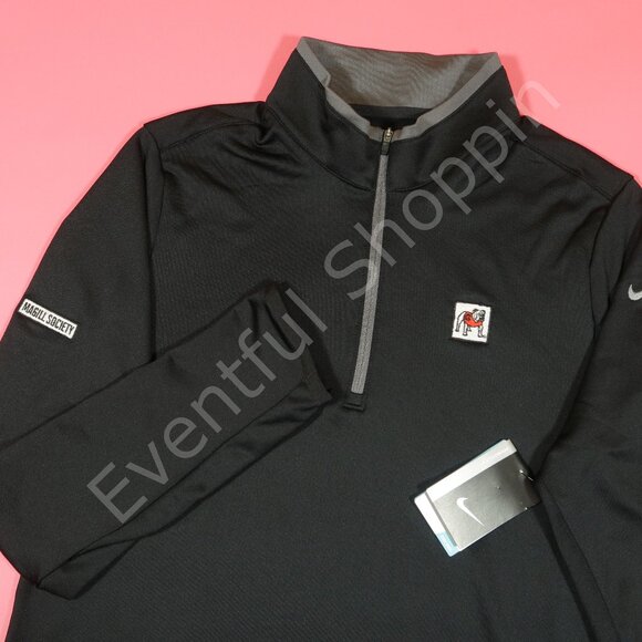 Nike Golf Dri-Fit Half Zip Georgia Bulldogs Magill Society Pullover in B…